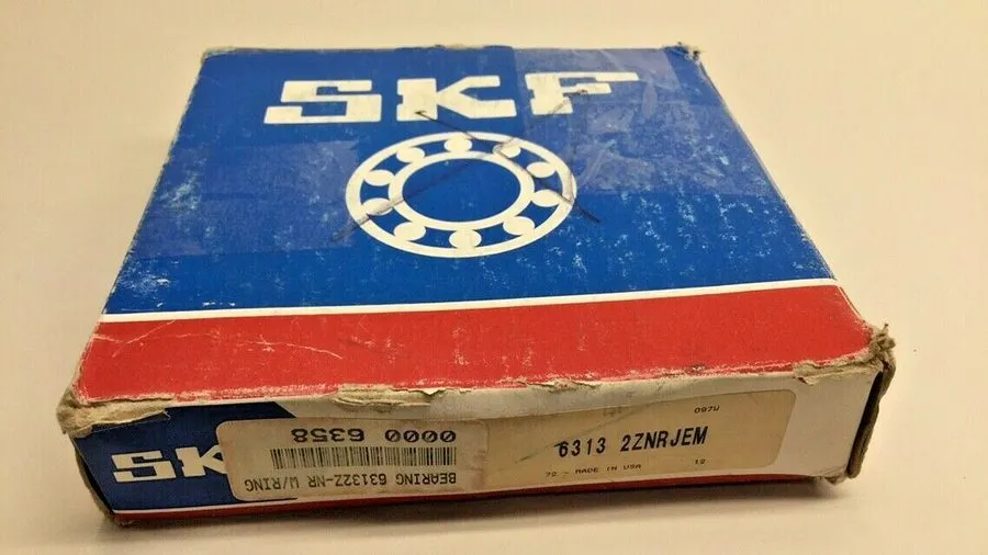 Подшипник 208963 Old-Stock; SKF 6313-2ZNRJEM Ball Bearing 65mm ID x 140mm OD x 3