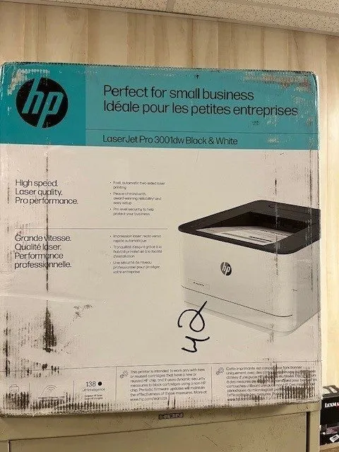 Лазерный принтер HP LaserJet Pro 3001dw Laser Printer Black And White Wifi Mobil