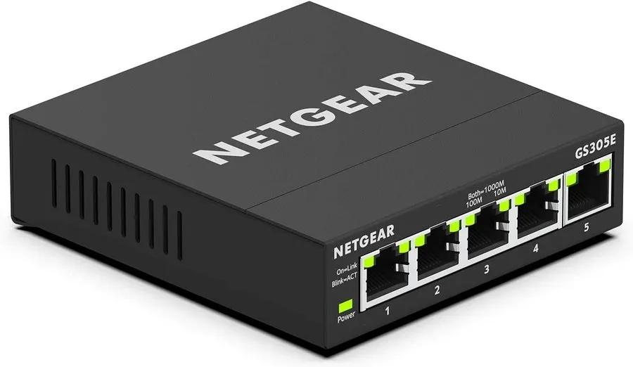 Коммутатор Netgear GS305E Smart Managed Plus 5-Port Gigabit Ethernet Switch