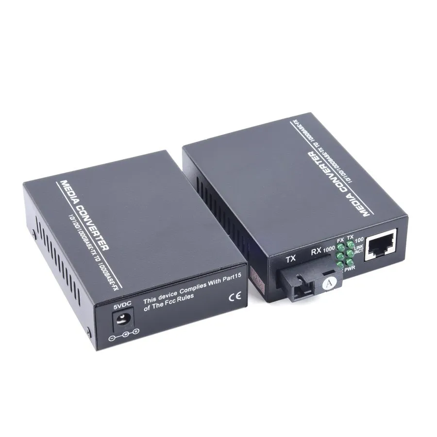 Медиаконвертер HTB-GS-03 Gigabit Fiber Optical Media Converter Single Mode to RJ