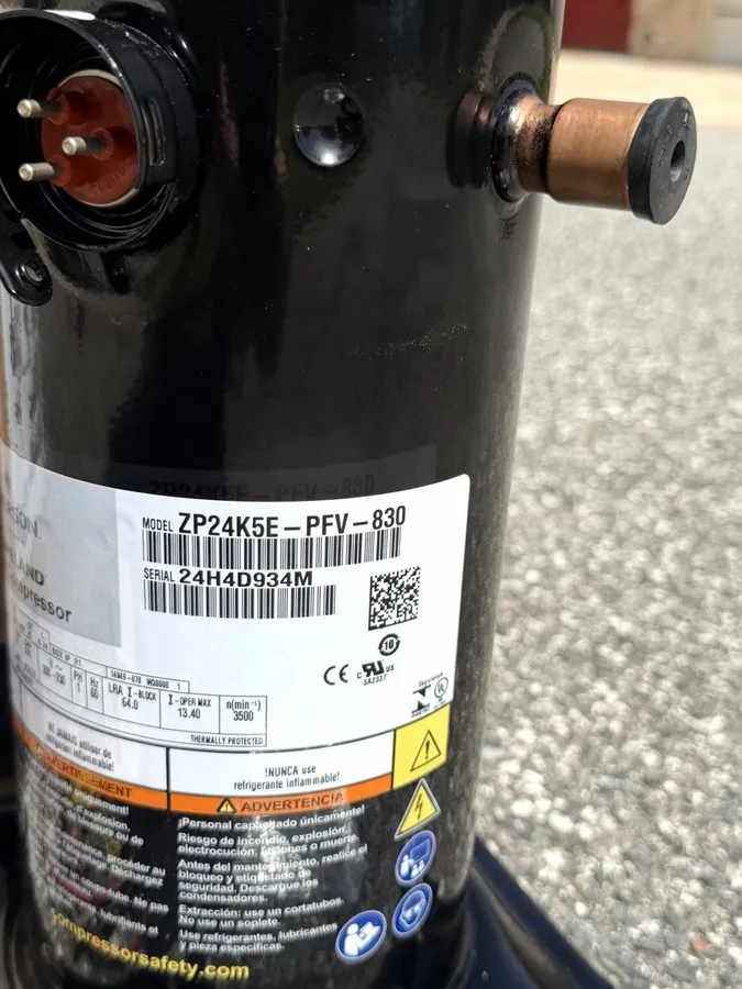 Компрессор 2.0 Ton Copeland Scroll Compressor ZP24K5EPFV830