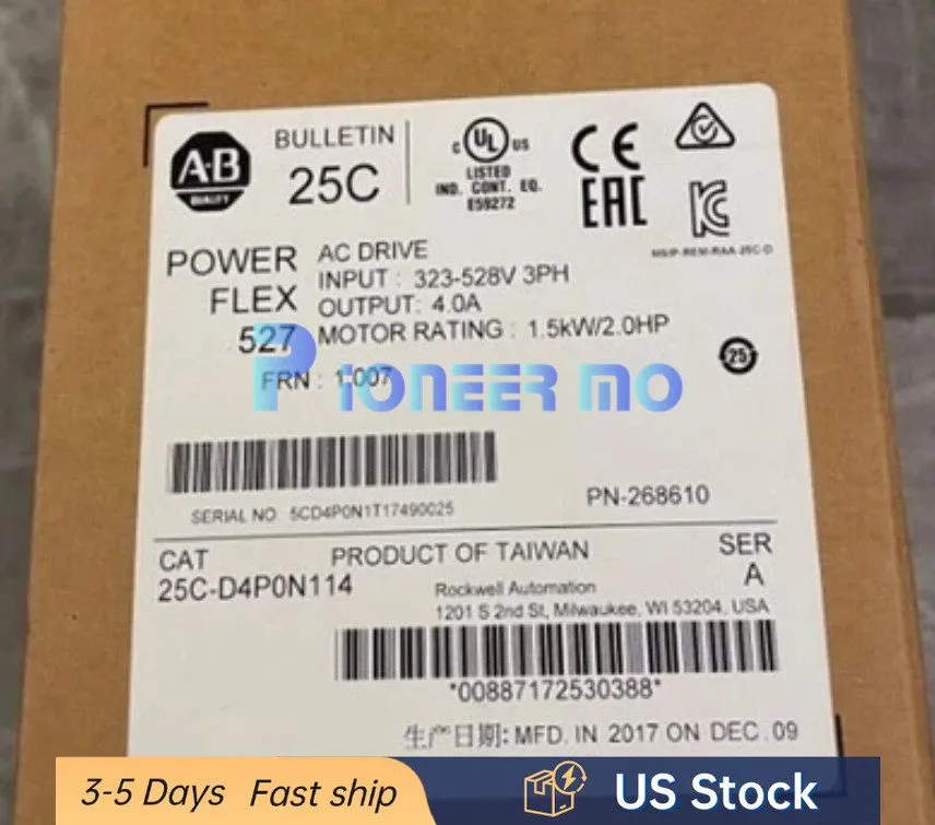 Частотный преобразователь Allen Bradley 25C-D4P0N114 PowerFlex 527 1.5kW / 2Hp A