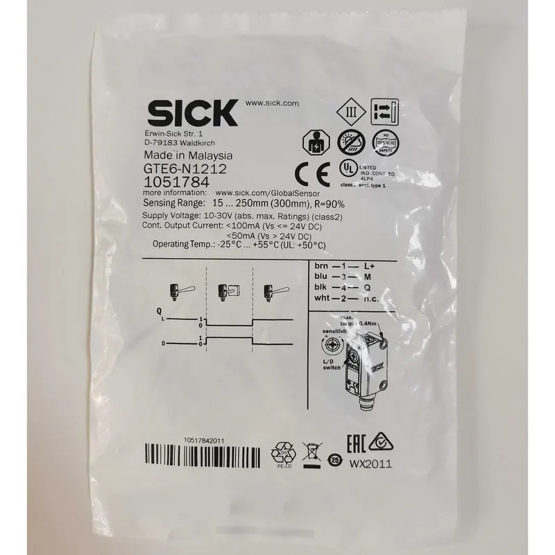 Фотоэлектрический датчик SICK GTE6-N1212 1051784 Photoelectric Sensor