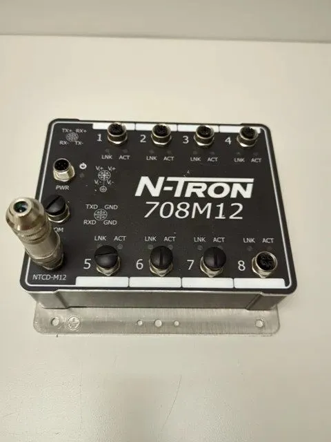 Коммутатор Red Lion N-TRON 708M12 8 Port 10/100BASETX Fully Managed Ethernet Swi