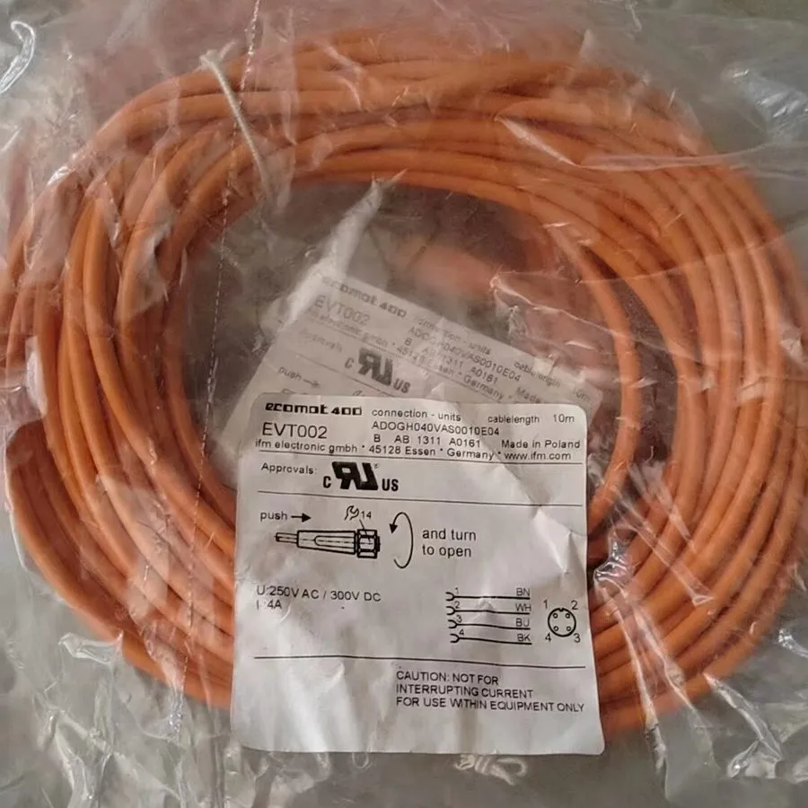 Соединительный кабель IFM EVT002 Cordset 10m 5 Pin M12 Connector ADOGH040VAS0010