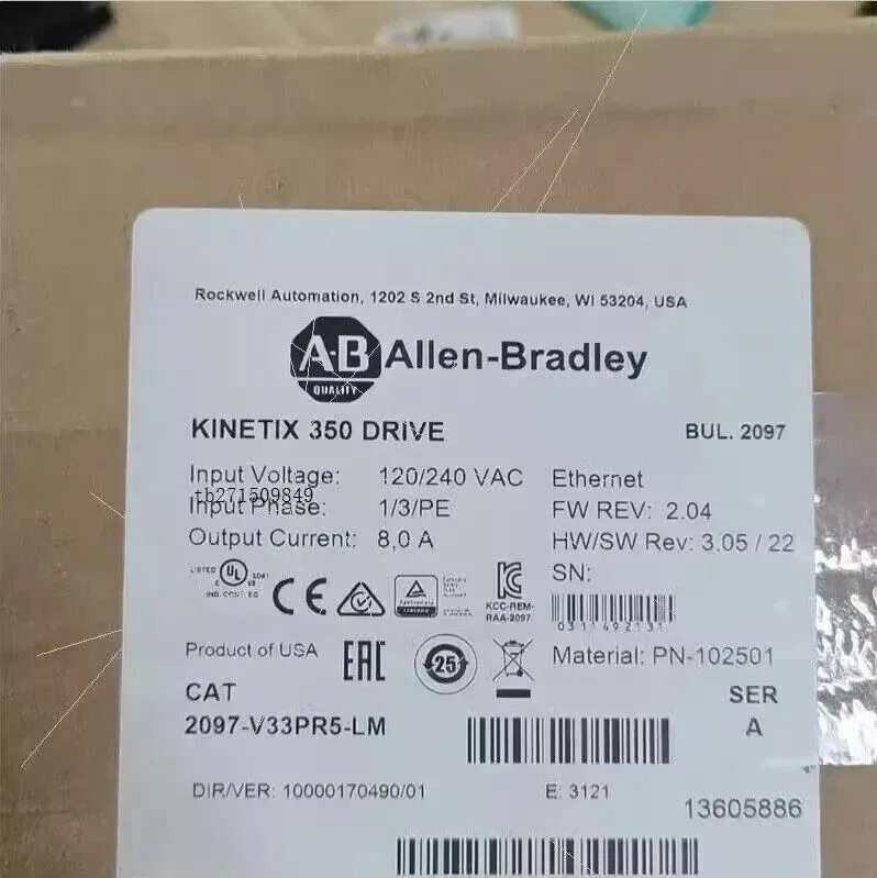 Сервопривод Allen-Bradley 2097-V33PR5-LM Kinetix 350 2.0kW Servo Drive