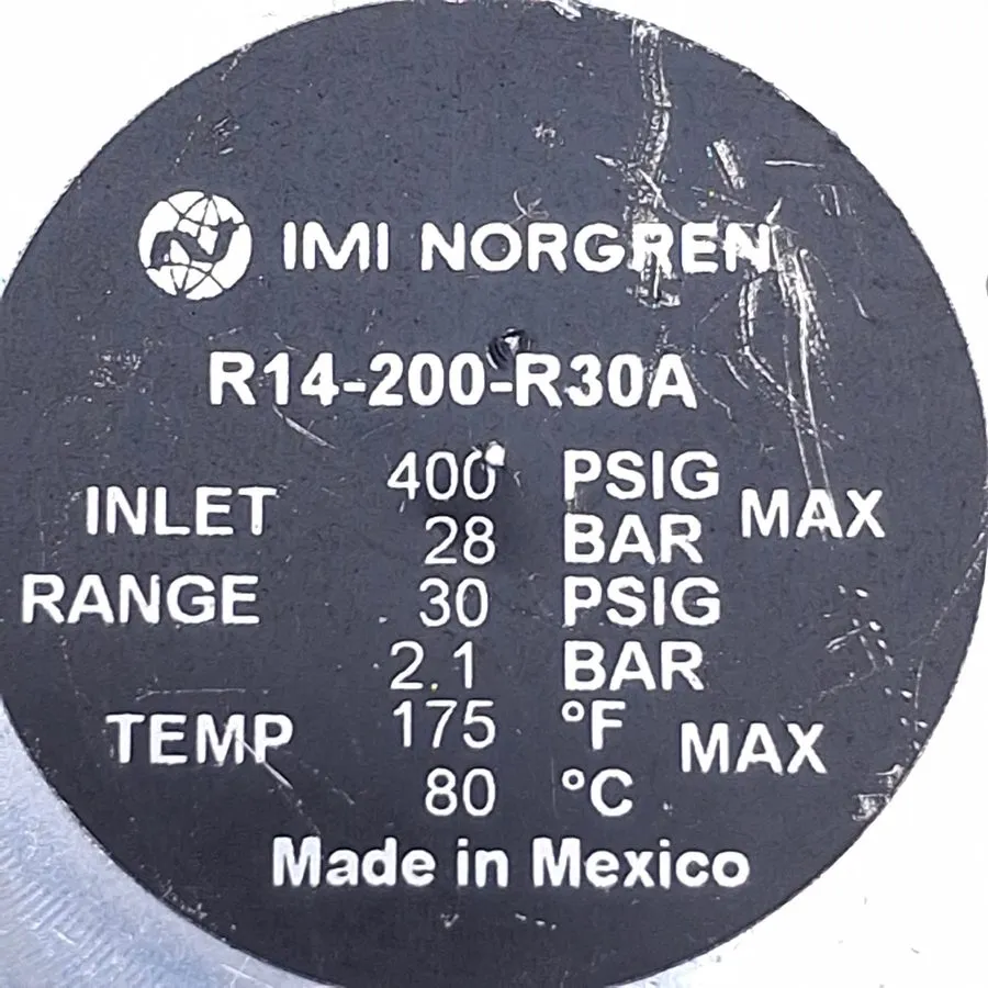 Регулятор давления Norgren R14-200-R30A Aluminum Pneumatic Air Pressure Control 