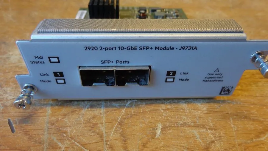 Трансивер J9731A HP HPE Aruba 2920 2-Port 10GbE SFP+ Module 5066-2234