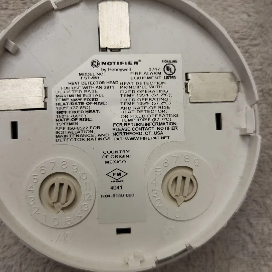 Датчик Notifier FST-951 addressable heat detector heads