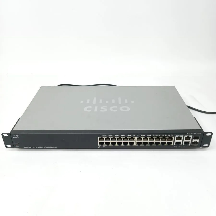 Коммутатор Cisco 28-Port GbE 2xSFP PoE 180W Managed Switch SG300-28P