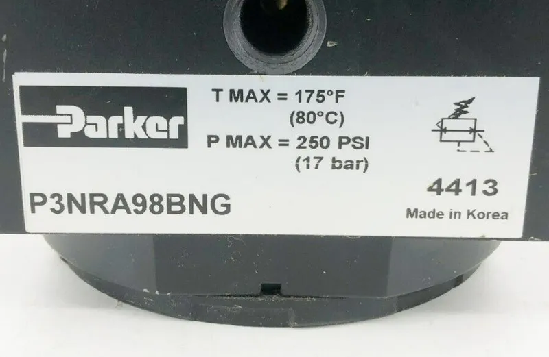 Трубопроводная арматура Parker P3NRA98BNG Pressure Regulator 1" NPT 250psi Max (