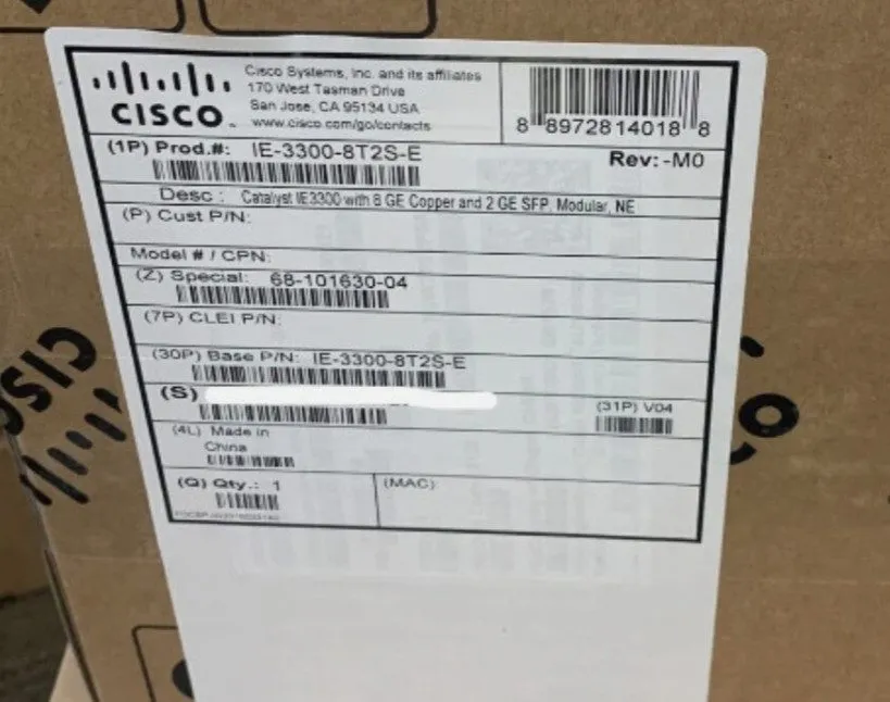 Коммутатор Cisco IE-3300-8T2S-E Industrial Ethernet Switch 8-Port