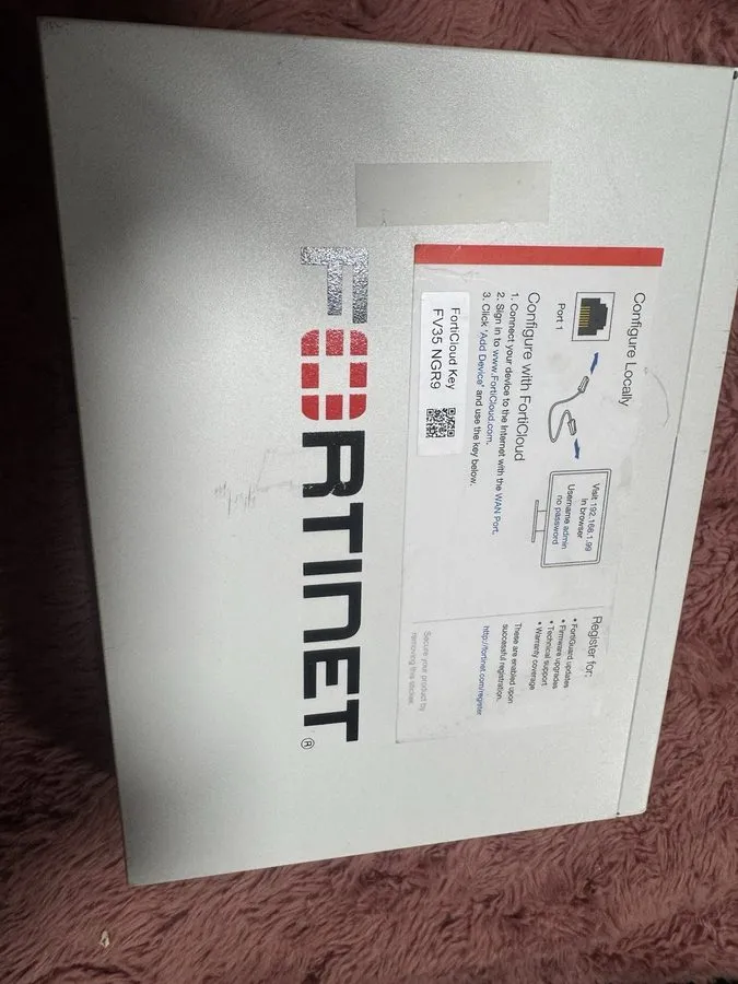 Межсетевой экран Fortinet FG-61E Firewall Network Security Appliance No Charger  — фото лота 1