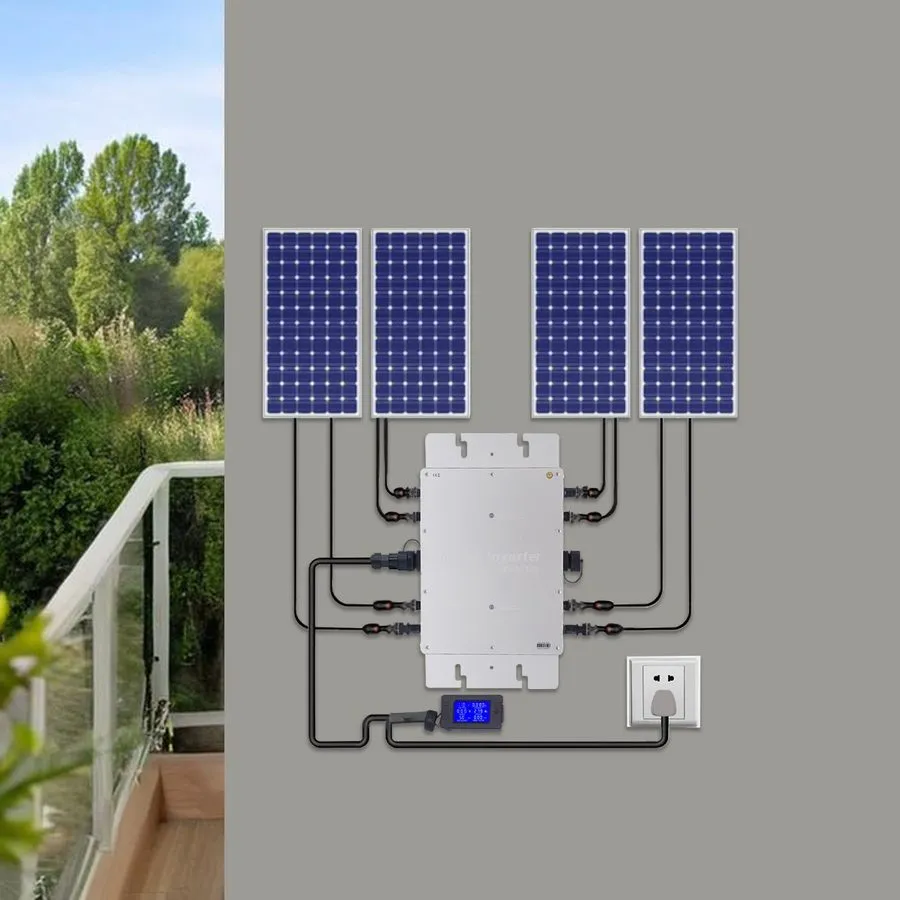 Аккумулятор Solar Micro Inverter WVC-1200W Grid Tie MPPT Pure Sine Wave DC to AC