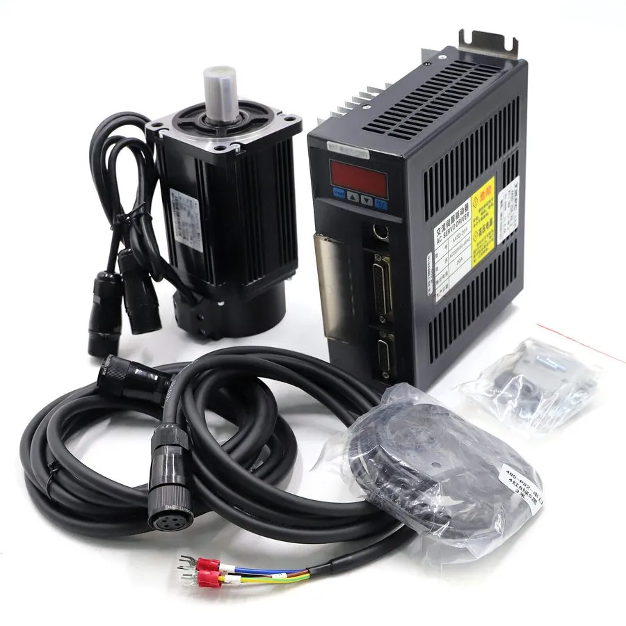 Серводвигатель 750W AC Servo Motor 2.39N.m 220V 3000R/Min Servo Driver Kit&3mete — фото лота 2