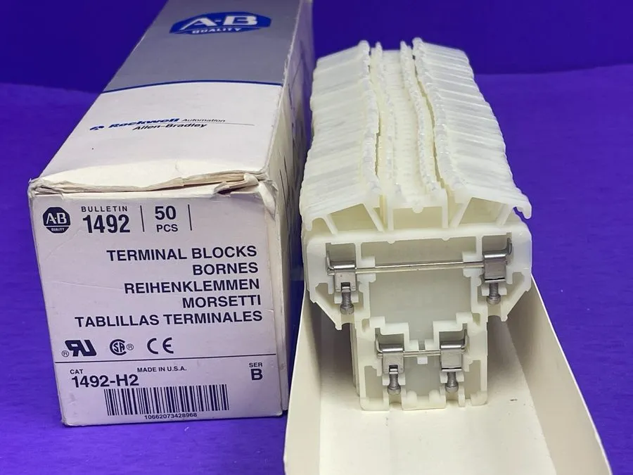 Клеммная колодка Allen Bradley 1492-H2 Style H White Terminal Block