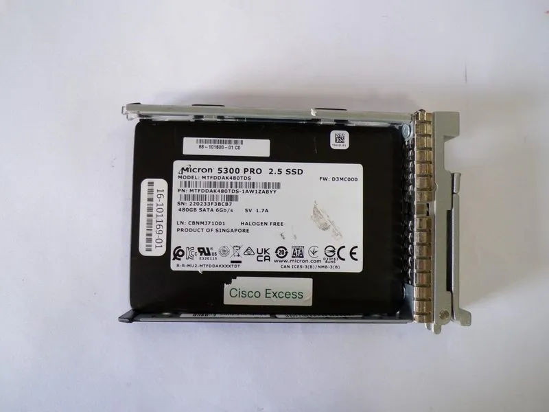 SSD-накопитель MTFDDAK480TDS Micron 5300 PRO Series 480GB SATA 6Gb/s 2.5in Inter