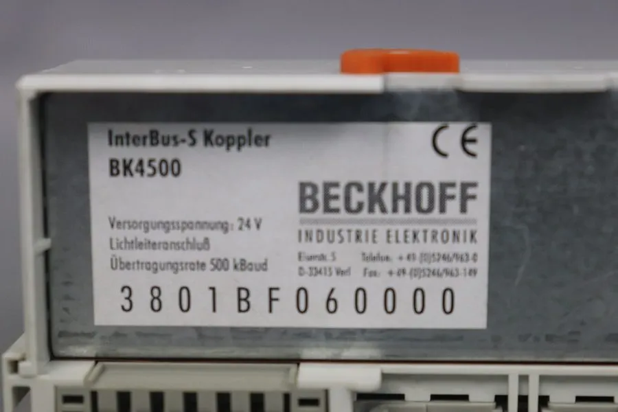 Шлюз полевой шины Beckhoff BK4500 Interbus Coupler — фото лота 1