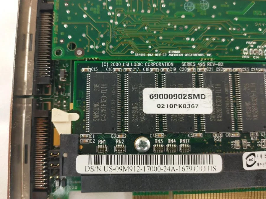Контроллер Dell PowerEdge 128MB PCI-X SCSI Server Raid Controller 9M912 — фото лота 1