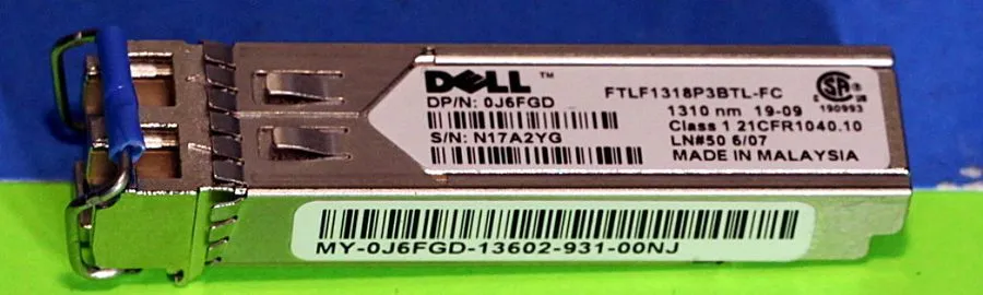 Трансивер Finisar FTLF1318P3BTL 1.25 Gb/s SFP-LX 1310nm 10km SMF transceiver
