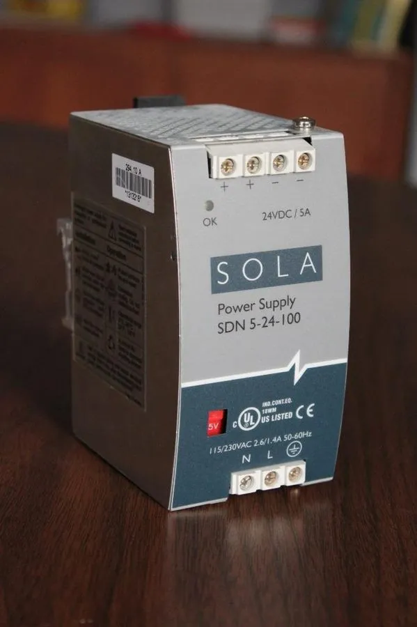 Блок питания Emerson SolaHD SDN 5-24-100P Power Supply 24VDC 5A 120W DIN Rail Mo