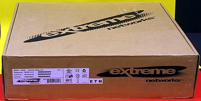 Коммутатор Extreme Networks Summit 16155 X450a-24X 24-Port Gigabit Distressed Bo
