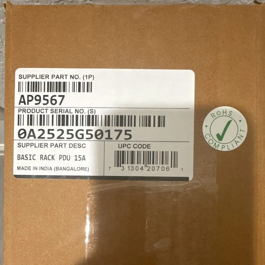Блок розеток PDU APC AP9567 Basic Rack PDU 0U 15A 100/120V 14-Outlet NEMA 5-15R