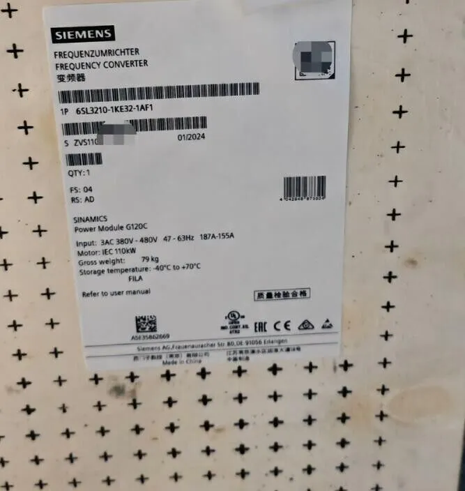 Частотный преобразователь 6SL3 210-1KE32-1AF1 SIEMENS SINAMICS G120C Rated Power