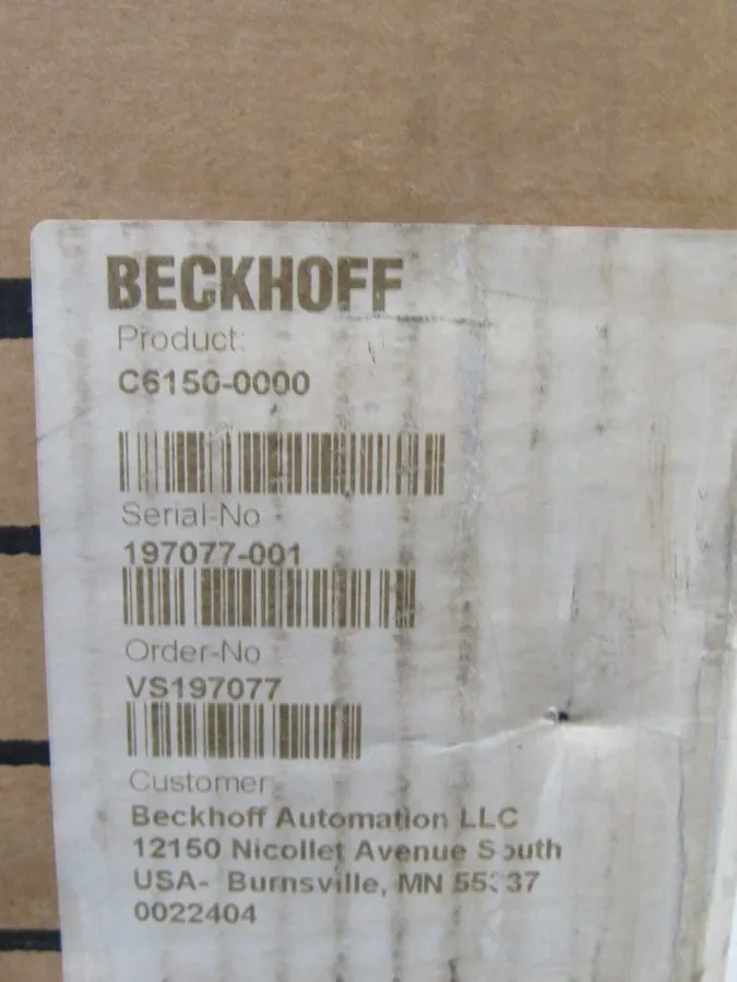 IIoT-устройство BECKHOFF CONTROL CABINET PC C6150