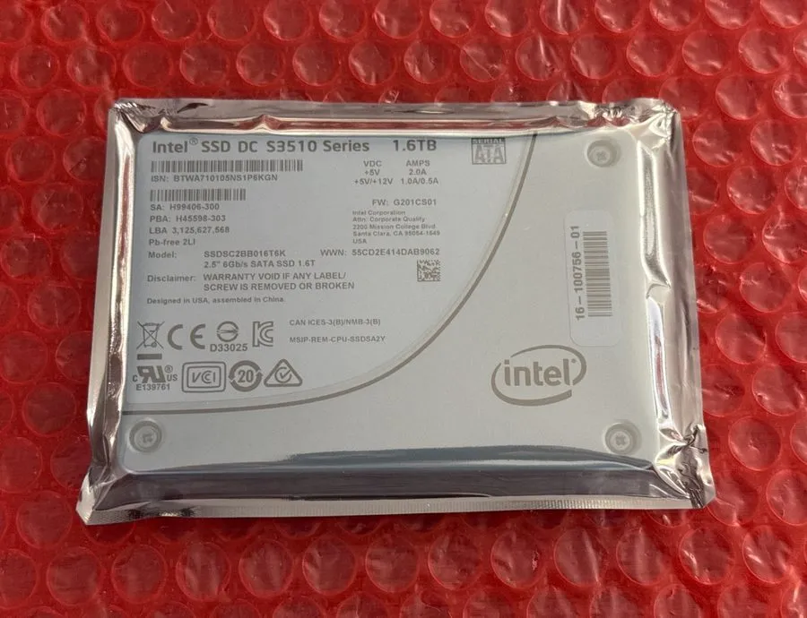 SSD-накопитель Intel DC S3510 SSD 1.6TB 2.5" SATA 6.0Gb SSDSC2BB016T6K SSD HEALT — фото лота 1
