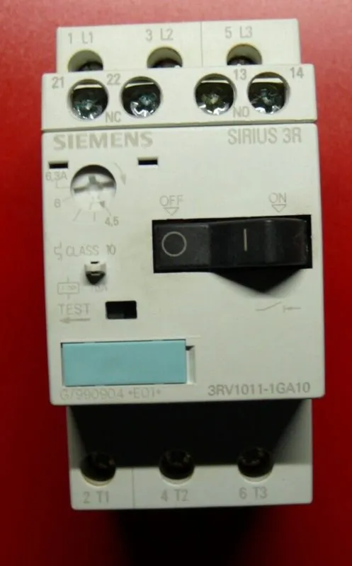 Автоматический выключатель 31398 SIEMENS MOTOR-PROTECTION CIRCUIT BREAKER, 6.3A 