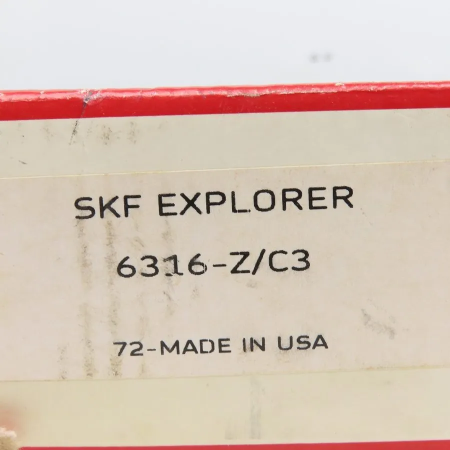 Подшипник SKF 6316-Z/C3 Deep Groove Ball Bearing 80x170x39mm