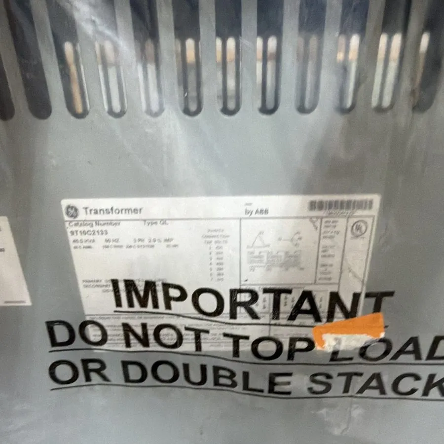 Трансформатор ABB 9T10C2133 45KVA 3-Phase Step-Down Transformer 480V to 208V