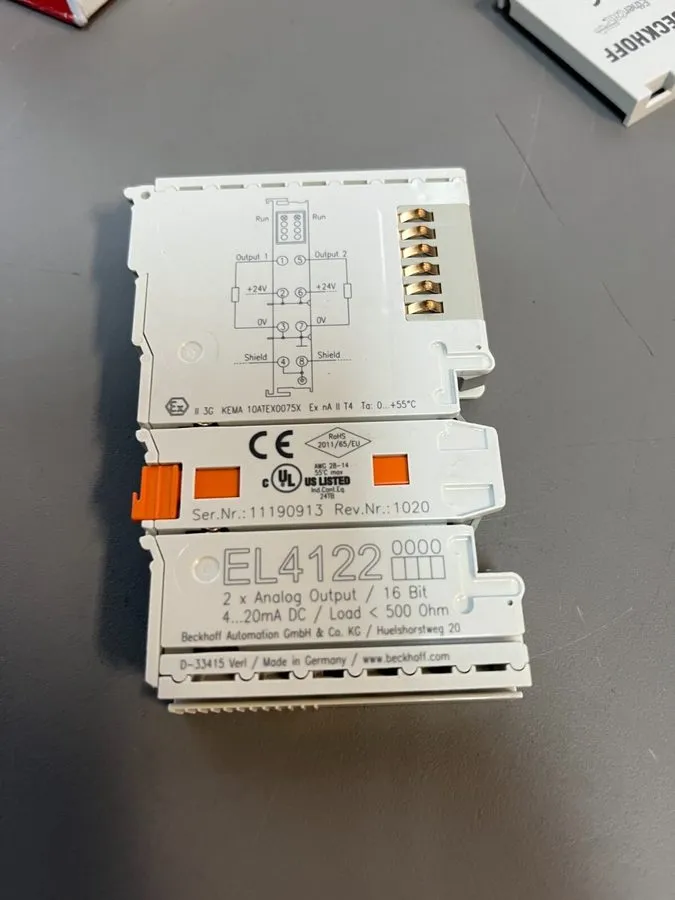 Модуль ввода-вывода Beckhoff EtherCAT Terminal 2 Channel Analog Output 4-20 mA E