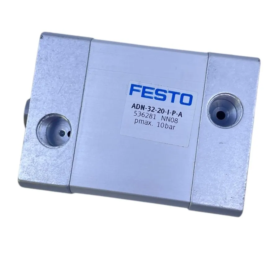 Пневмоцилиндр Festo Compact Cylinder 32Mm 20Mm Stroke Double Acting G1/8 ADN-32- — фото лота 1