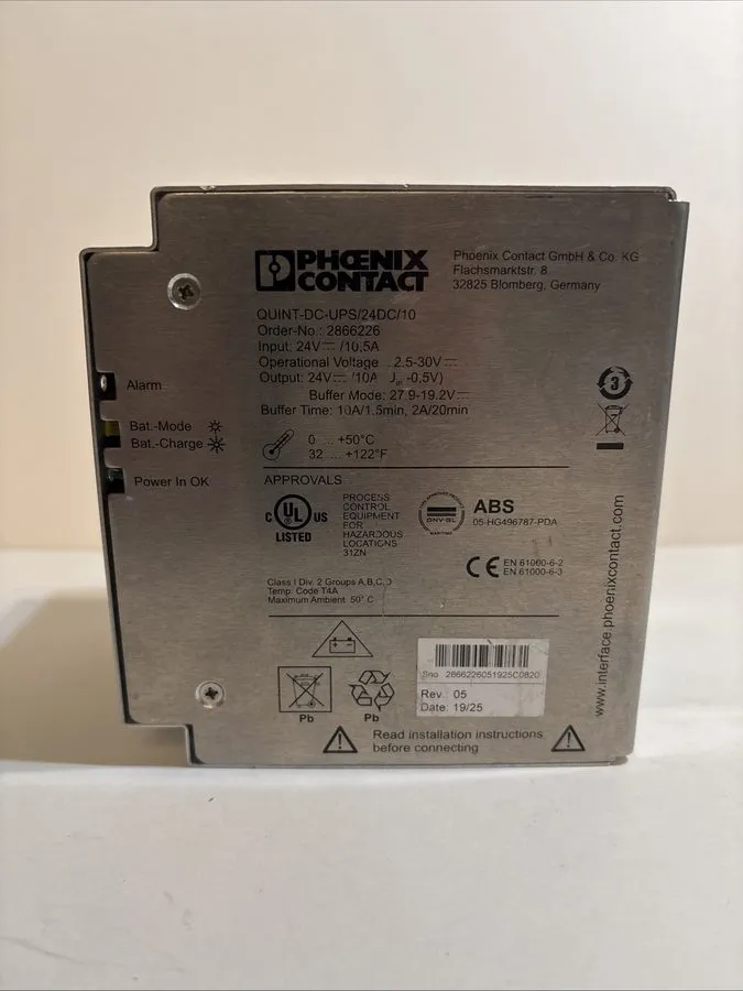 Блок питания PHOENIX CONTACT QUINT-DC-UPS/24DC/10 2866226 Power Supply