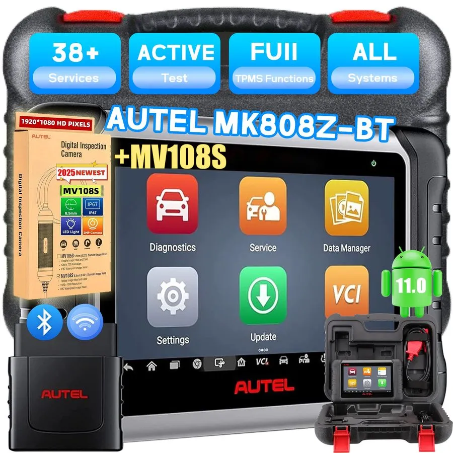 Диагностический сканер 2026 Autel MaxiCOM MK808Z-BT Bidirectional Diagnostic Sca