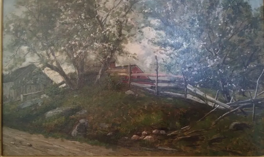 Лабораторный прибор FRANK HENRY SHAPLEIGH (1842-1906) Oil on Canvas, White Mount — фото лота 1