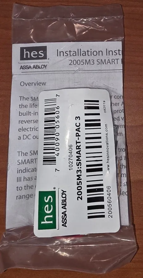 Оборудование видеонаблюдения HES ASSA ABLOY 2005M3: Smart Pac 3 Electric Strike 