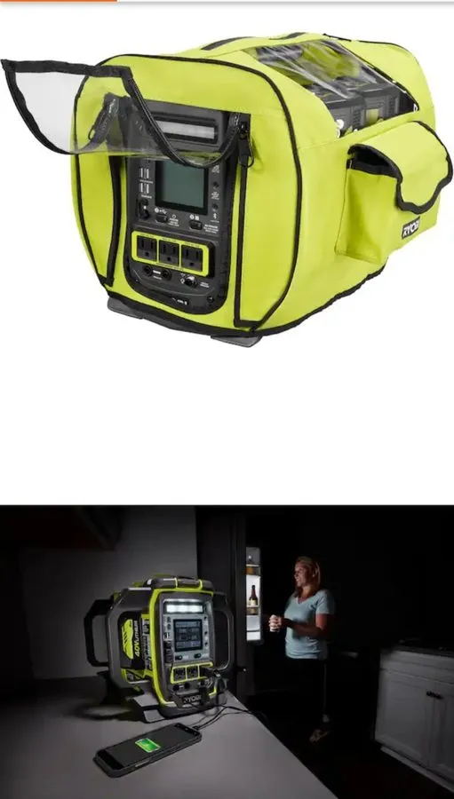 Инвертор RYOBI 40V 1800-Watt Portable Battery Inverter Power Station & 4 Port Ch