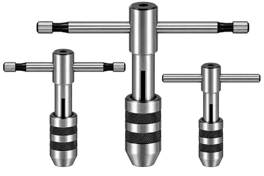 Режущий инструмент Tap Wrench Adjustable T-Handle Set Of M1-M4 / M4-M8 / M6-M12