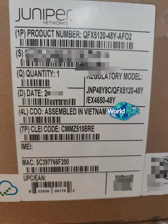 Коммутатор Juniper QFX5120-48Y-AFO2 QFX5120 Series 48-Port Ethernet Switch