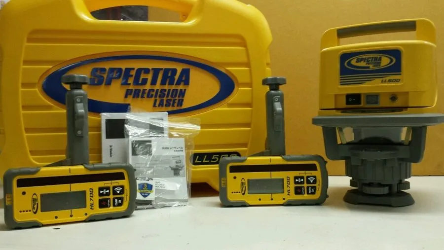 Нивелир Trimble Spectra Precision LL500 Level W/HL700 LASEROMETER DETECTOR — фото лота 1