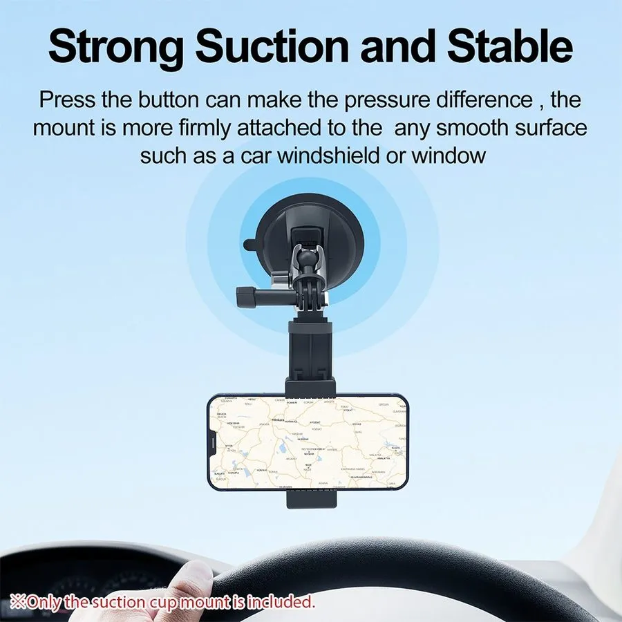 Вакуумная присоска TELESIN TE-SUC-010 Aluminum Alloy Suction Cup Mount With Doub — фото лота 2