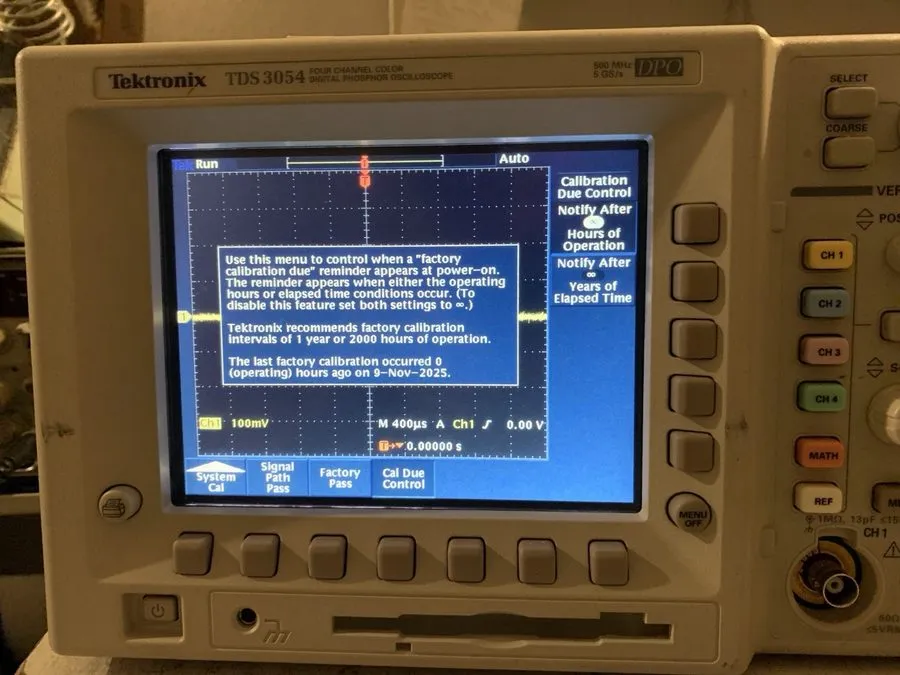 Осциллограф Tektronix TDS3054 4 CH DPO Oscilloscope 500MHz 5GSa/s, TRG FFT — фото лота 1