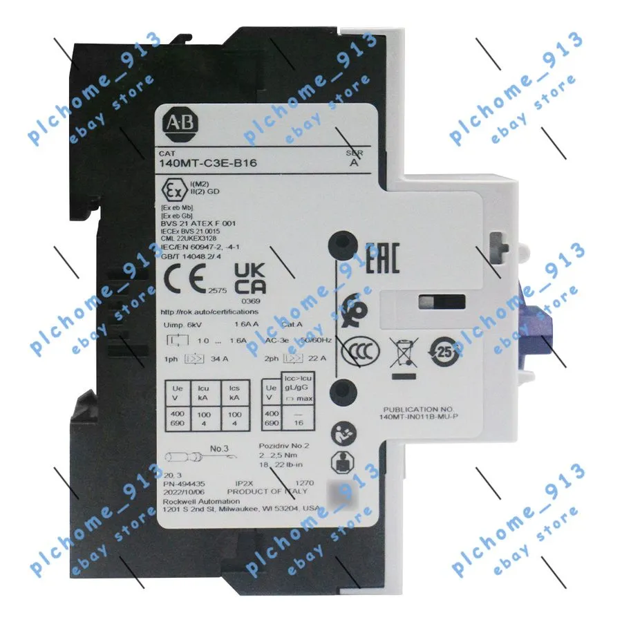Автоматический выключатель Allen Bradley 140MT-C3E-B16 Motor Protection Circuit 
