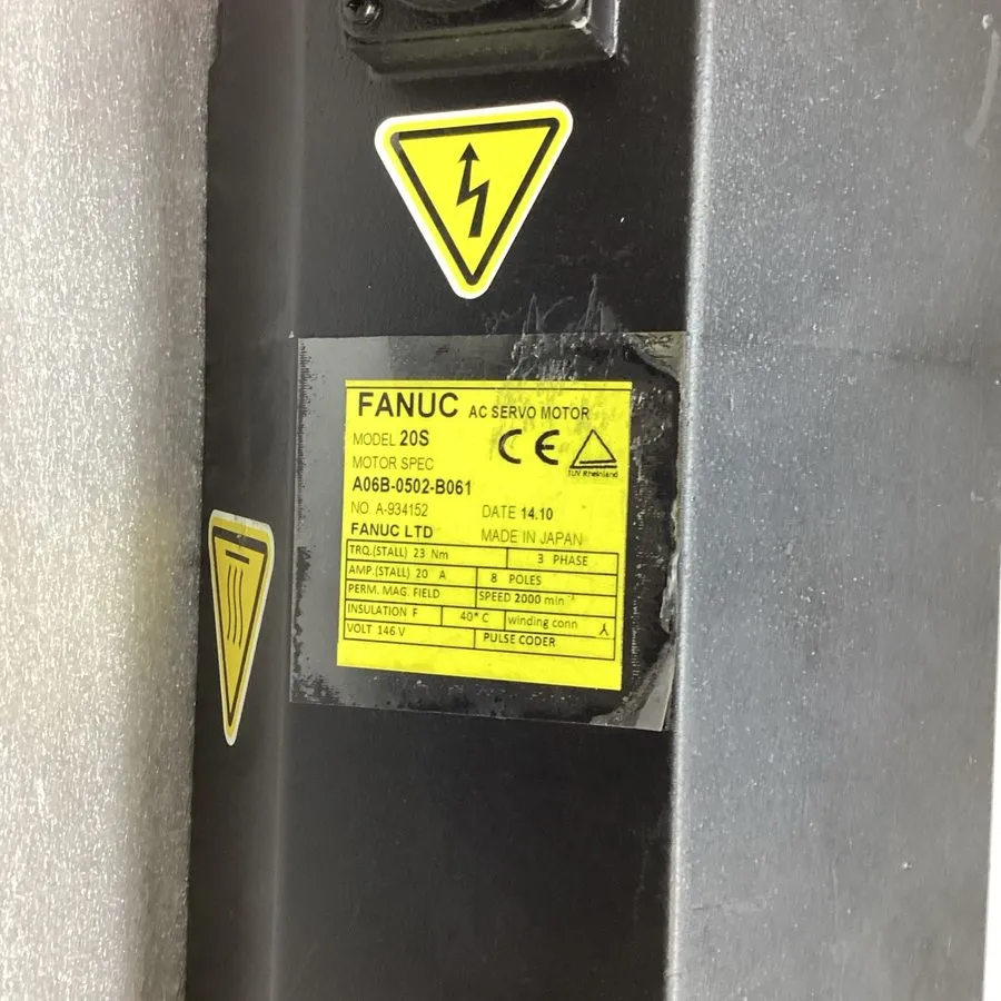 Серводвигатель FANUC A06B-0502-B061 AC SERVO MOTOR — фото лота 1