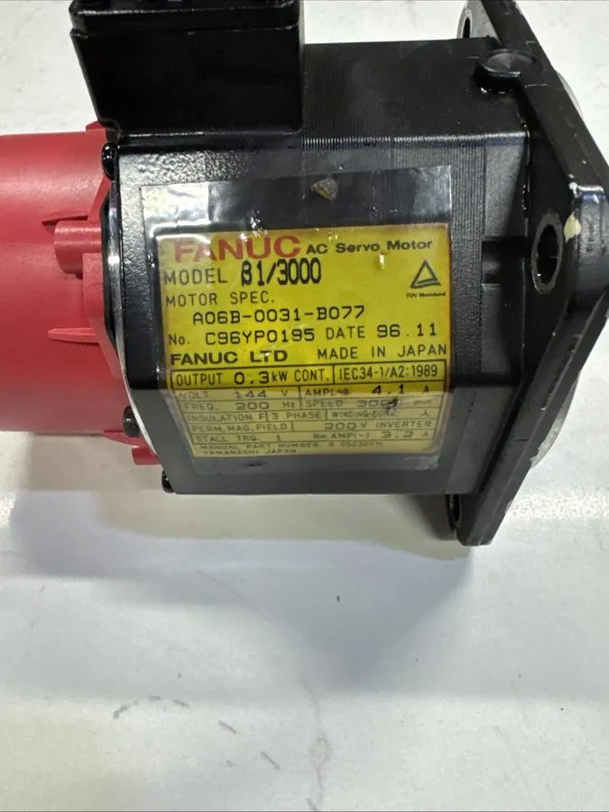 Серводвигатель Fanuc A06B-0031-B077 AC Servo Motor Good