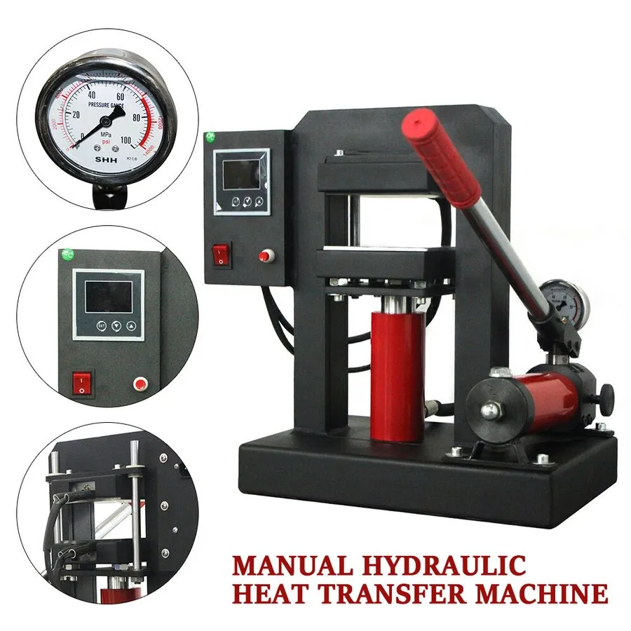 Оборудование ЧПУ Heat Press AC110V 900W 12cmx12cm MP170 Manual Hydraulic Press M
