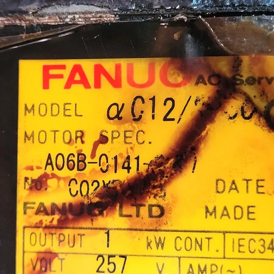 Серводвигатель FANUC A06B-0162-B175 AM6/3000 AC Servo Motor 6.0A 3000rpm 144V B-